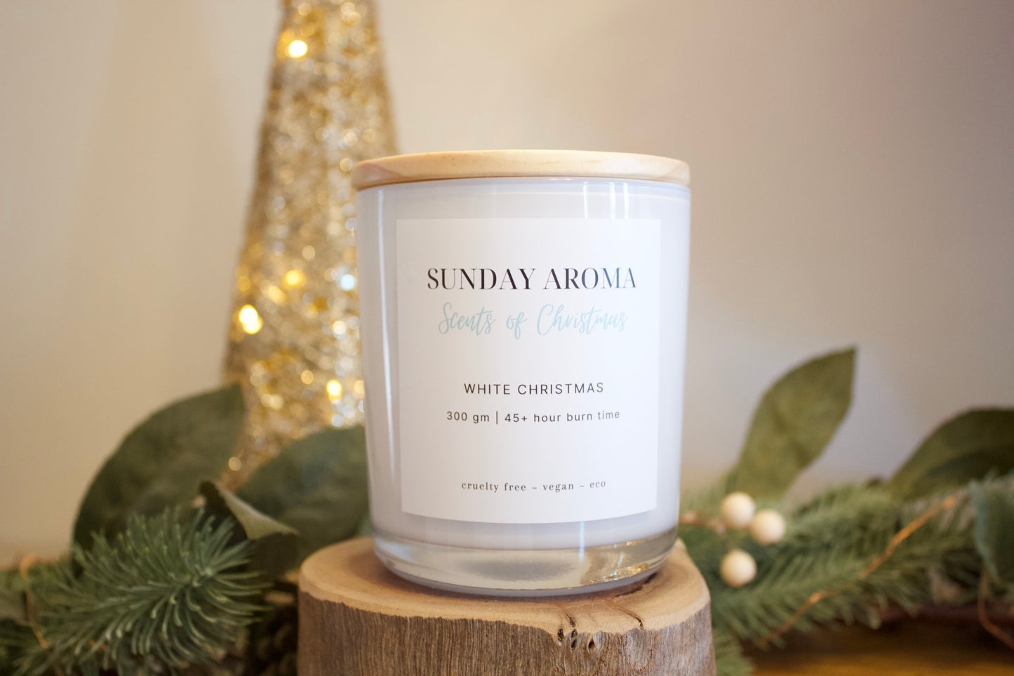 White Christmas - LARGE Candle: Seconds