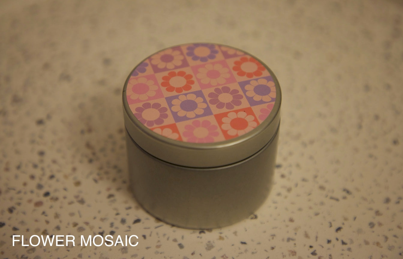 Flower Mosaic - Tin Candle - Mother's Day '23 Collection